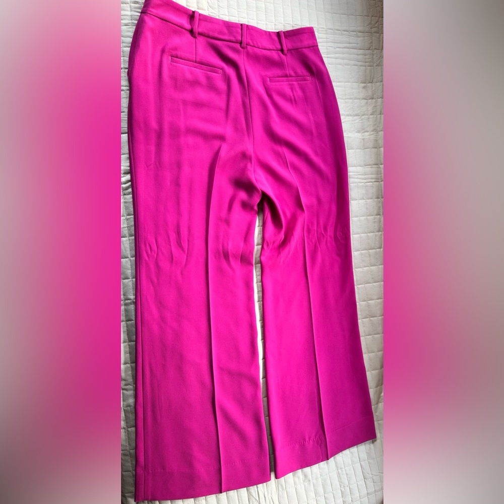 Boden Vibrant Fuchsia Pink Wide Leg Pants - Picture 4 of 5